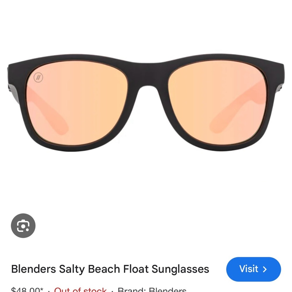 Blenders Black and Orange Sunglasses